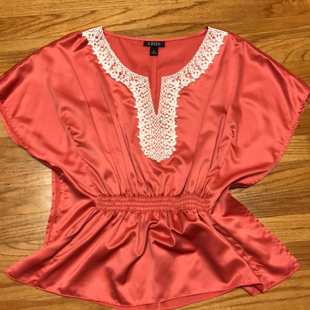 A. Beyer Satin Dress Top